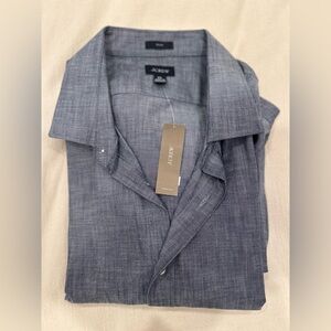 J. Crew Factory Men's Slate Gray Casual Shirt